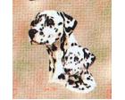 Dalmatian Lap Square Throw Blanket (Woven) (and Puppy)