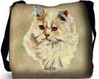 Persian Cat Tote Bag (Woven) (Cream)