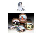 Bearded Collie Bisque Coasters