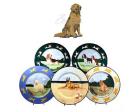 Golden Retriever Earthenware Charger (Sitting and Smiling)